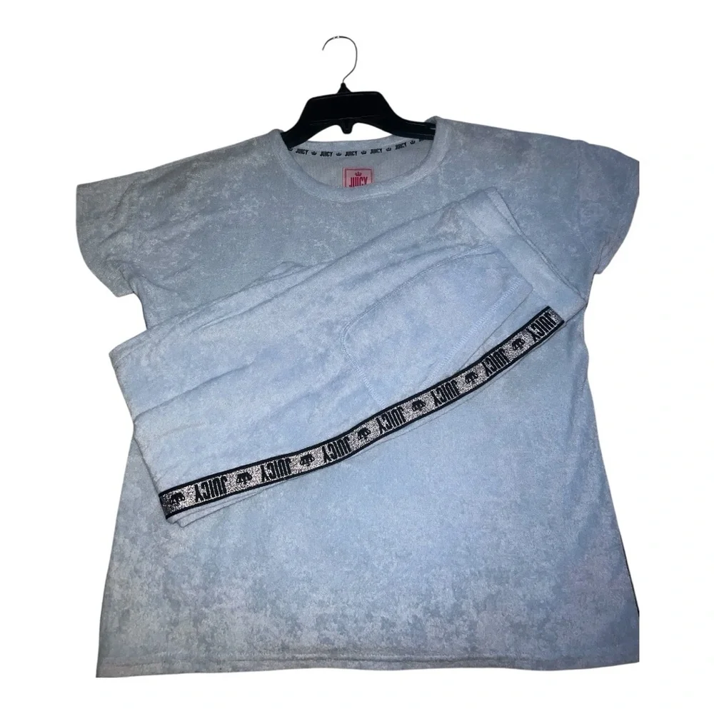 Juicy Couture Soft light Blue terry cloth  Lounge‎ Set